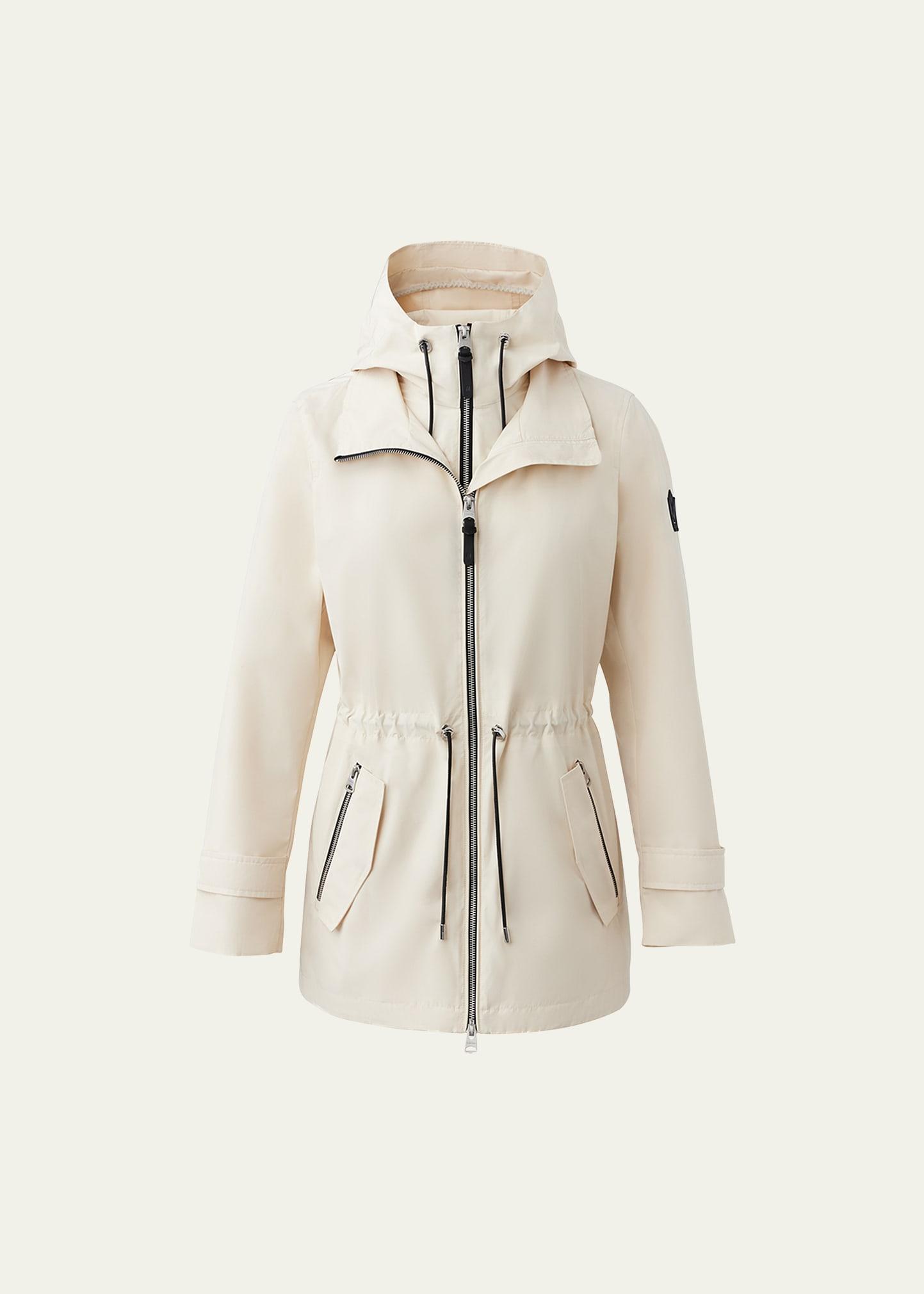 melany hooded raincoat