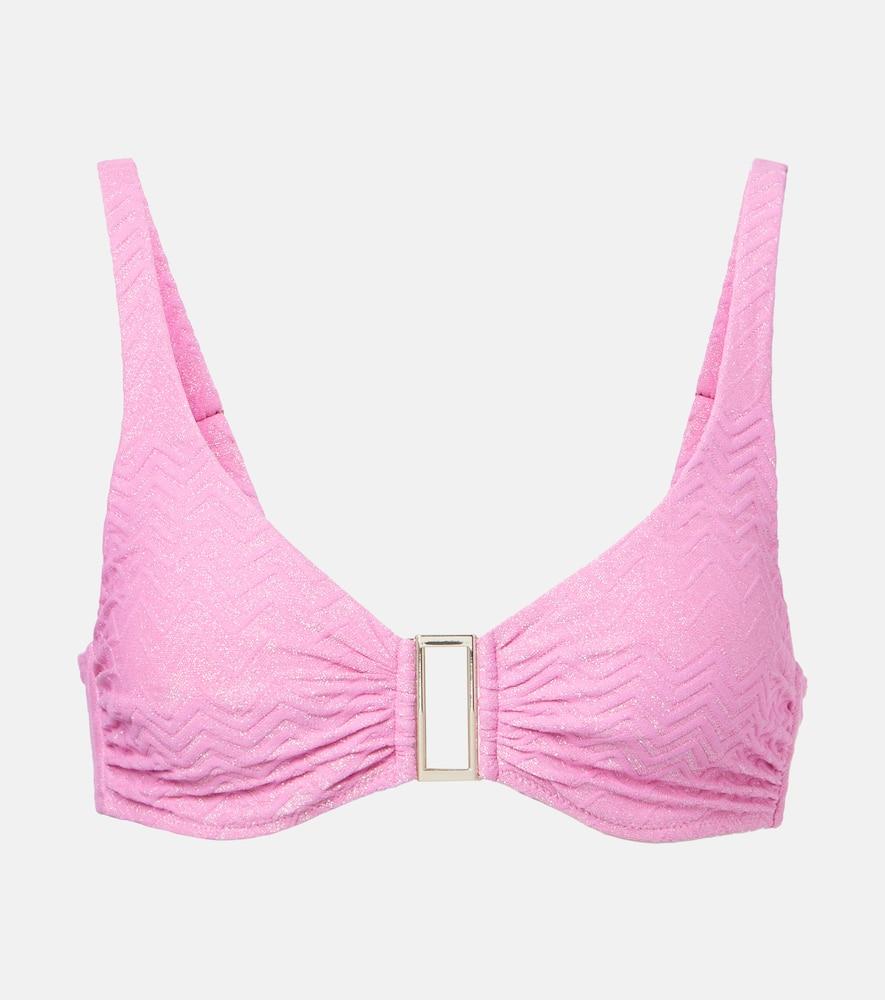 melissa odabash bel air chevron bikini top