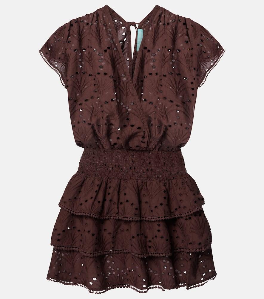 melissa odabash broderie anglaise cotton minidress
