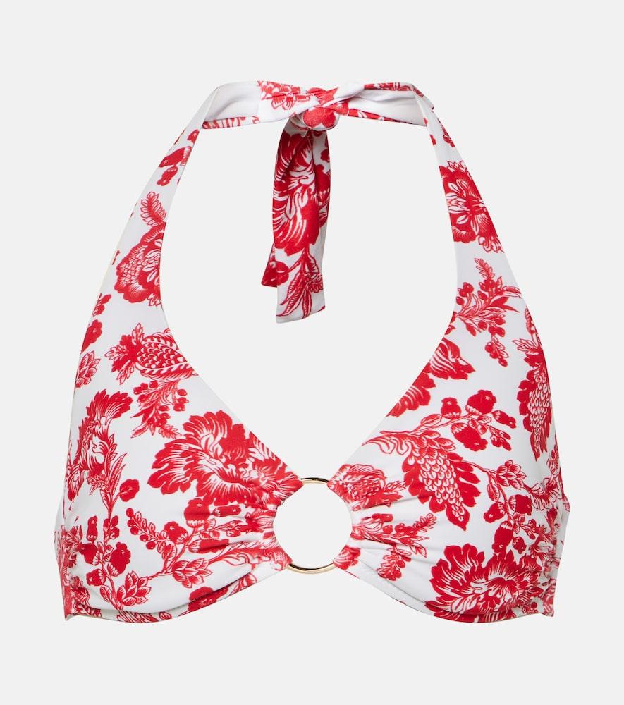 melissa odabash brussels floral bikini top