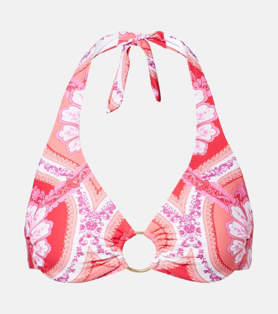 melissa odabash brussels printed bikini top