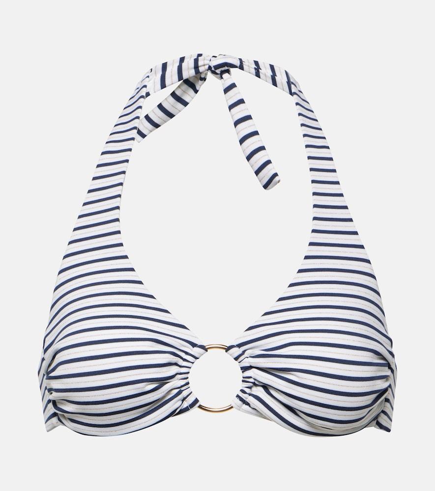 melissa odabash brussels striped bikini top