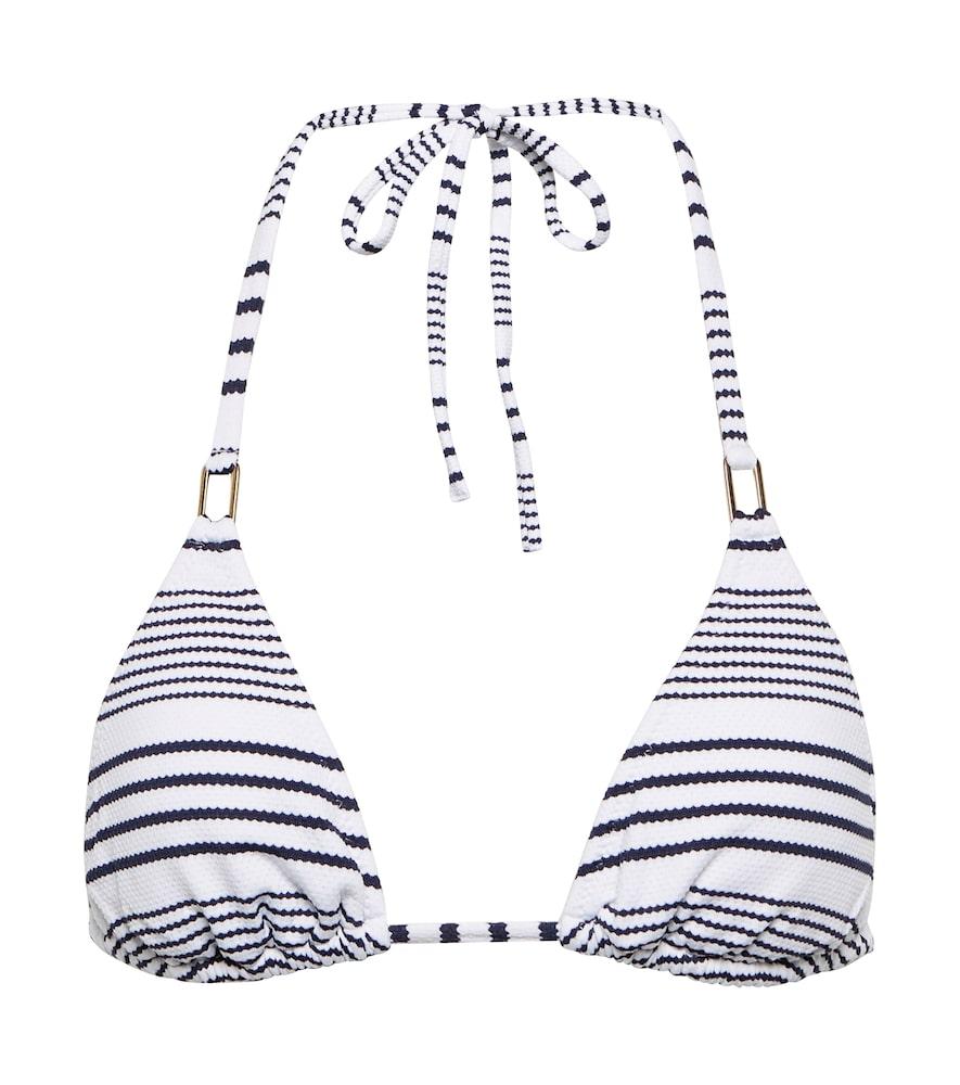 melissa odabash cancun striped bikini top