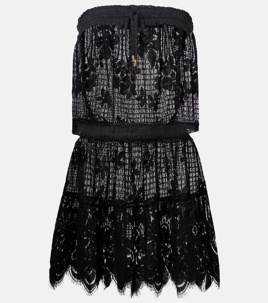 melissa odabash isla floral shirred minidress