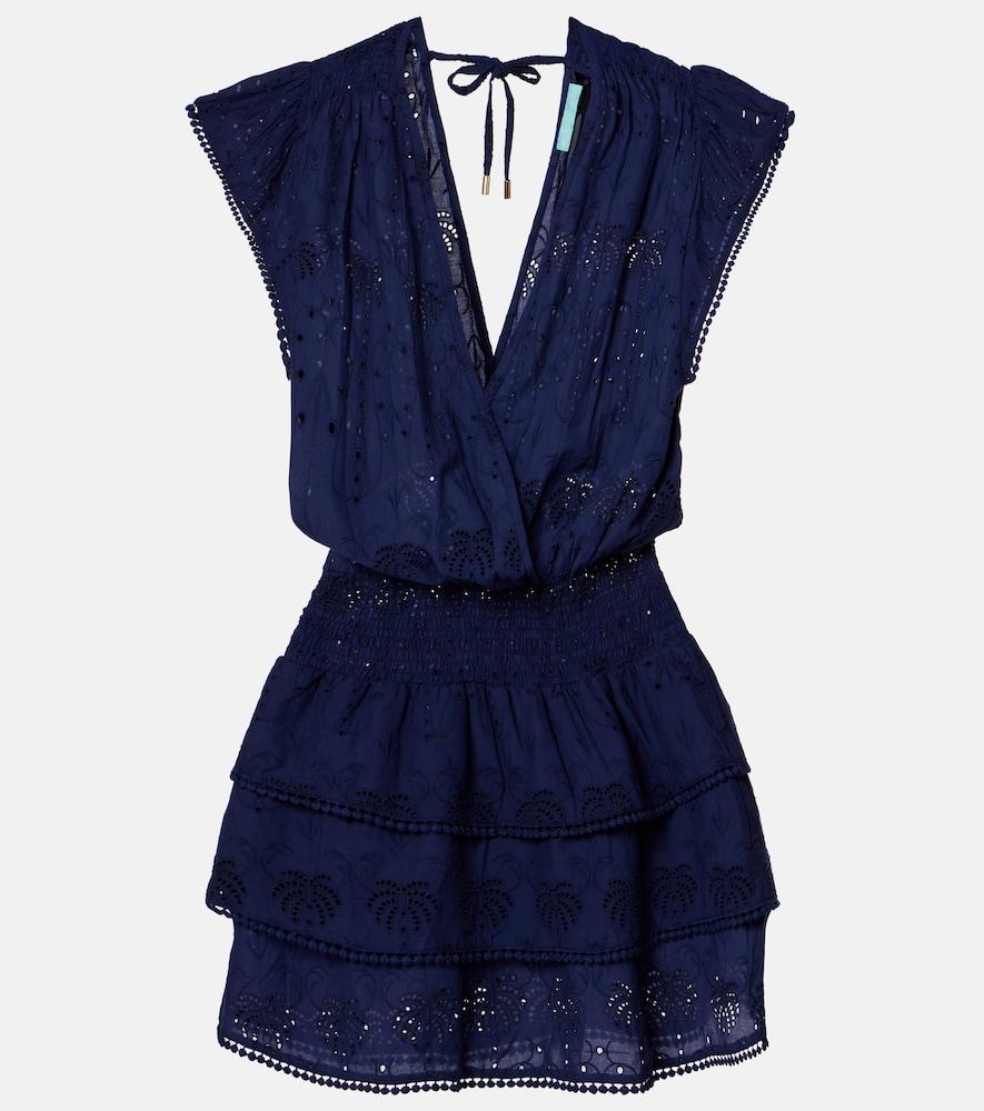 melissa odabash jess broderie anglaise cotton minidress