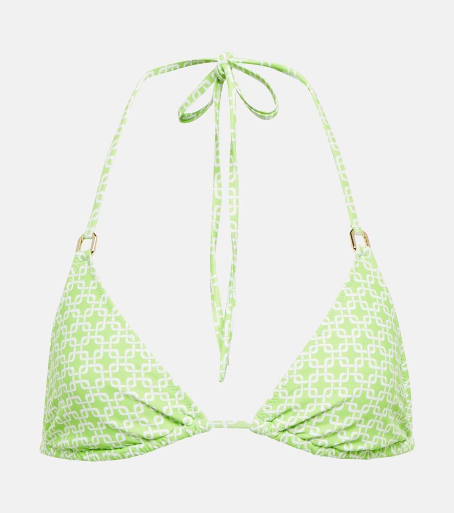 melissa odabash key west printed triangle bikini top