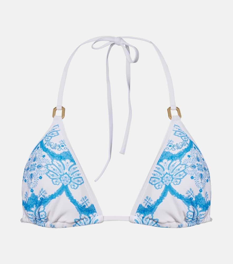 melissa odabash malta printed bikini top