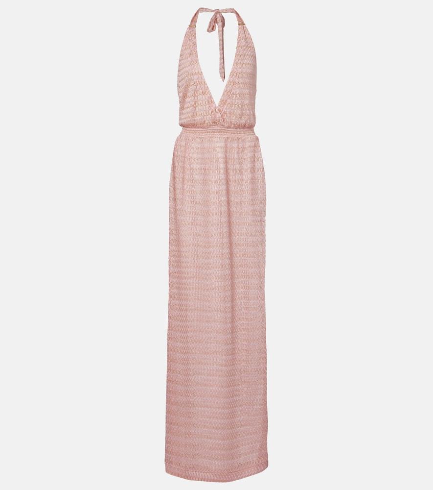 melissa odabash mariah lamé maxi dress