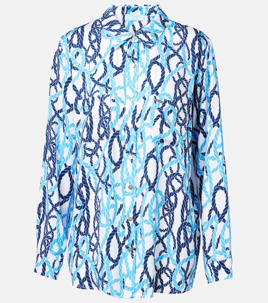melissa odabash millie printed shirt