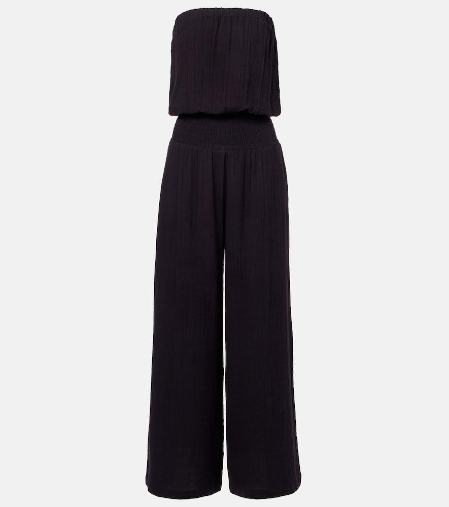 melissa odabash naomi strapless cotton jumpsuit