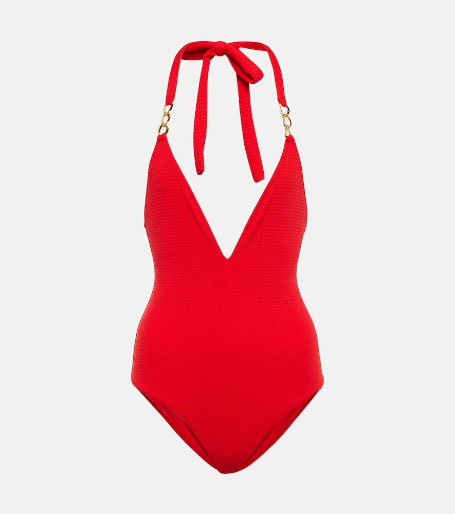 melissa odabash naples halterneck swimsuit