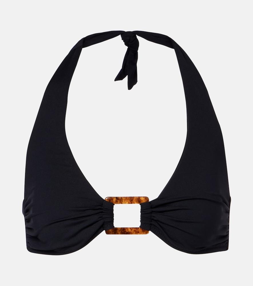 melissa odabash paris embellished halterneck bikini top