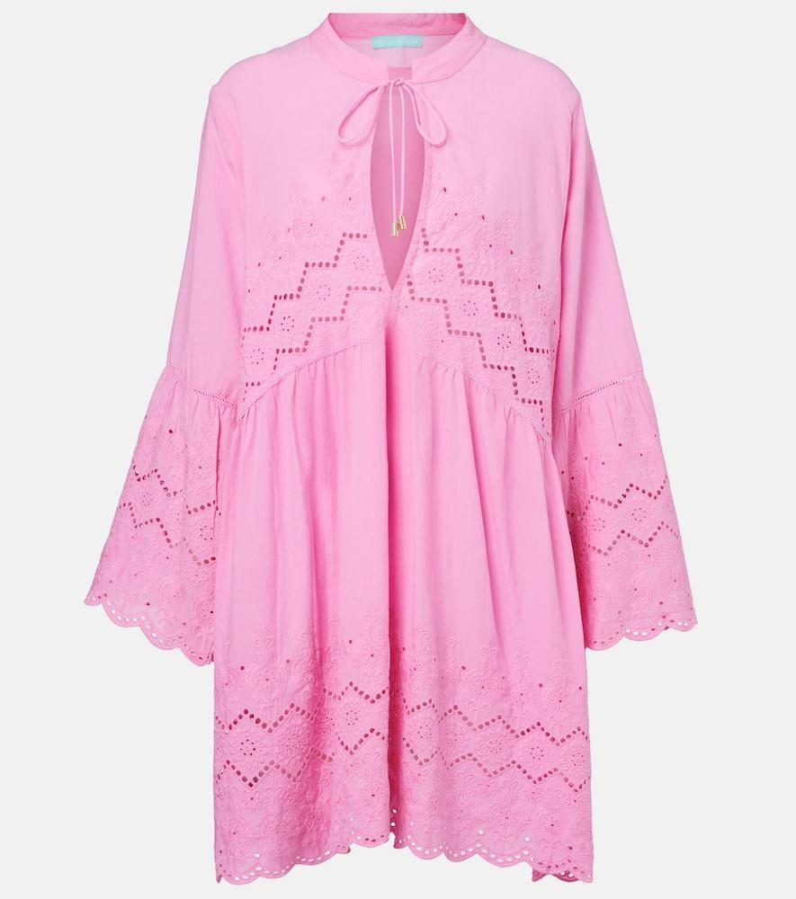 melissa odabash sebenna embroidered cotton kaftan