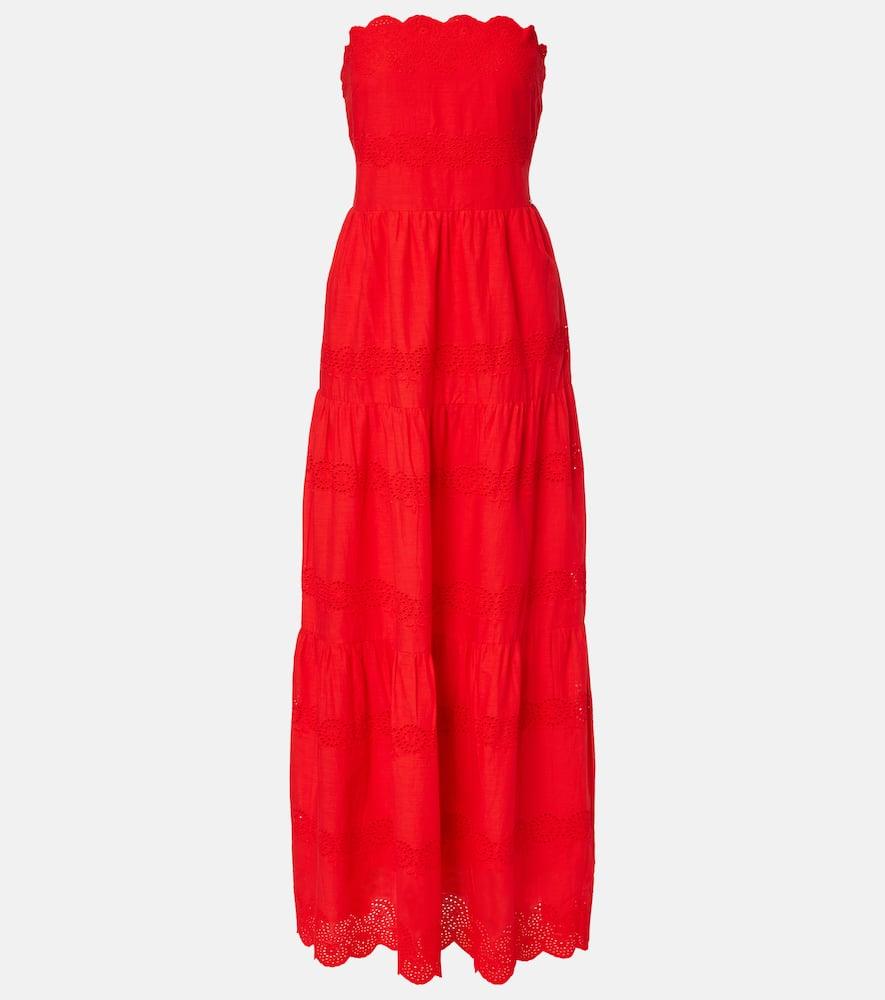 melissa odabash sophie broderie anglaise cotton maxi dress