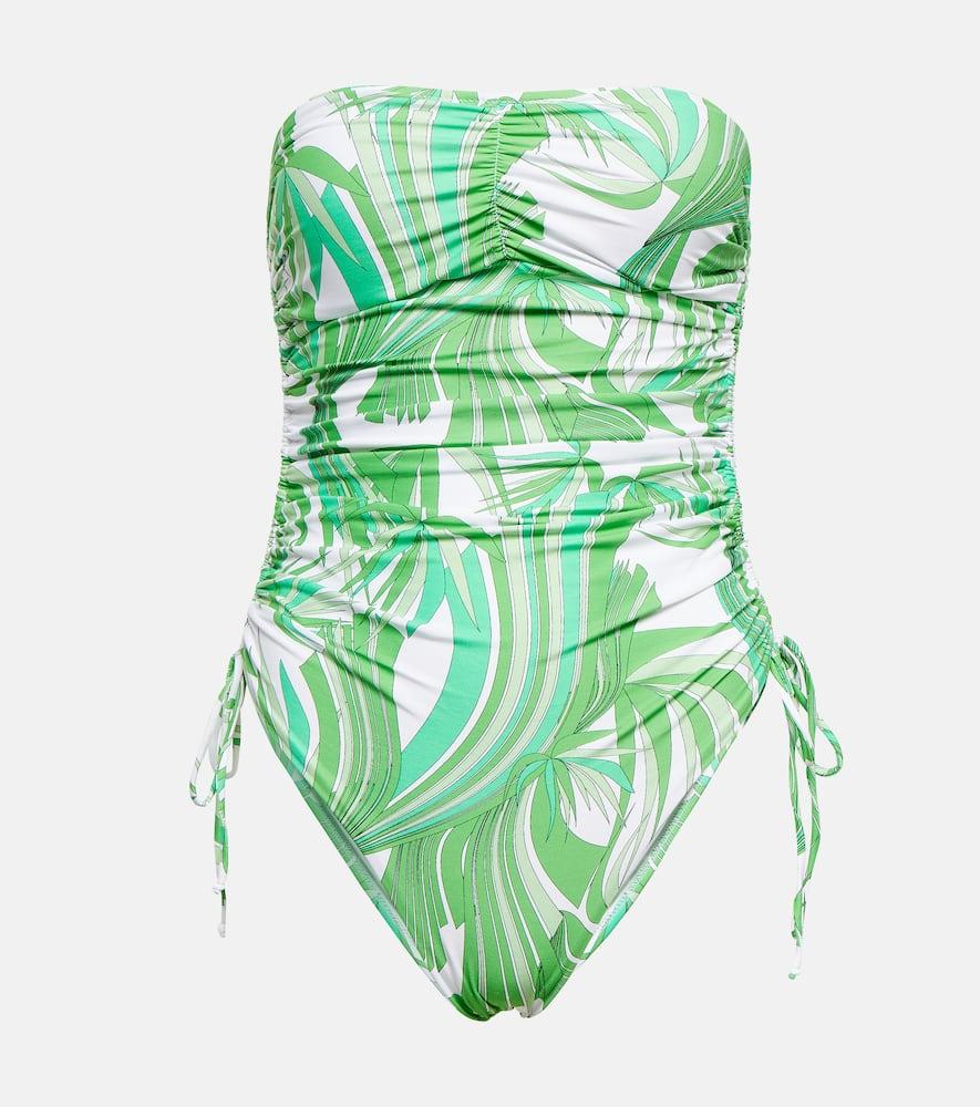 melissa odabash sydney strapless printed swimsuit