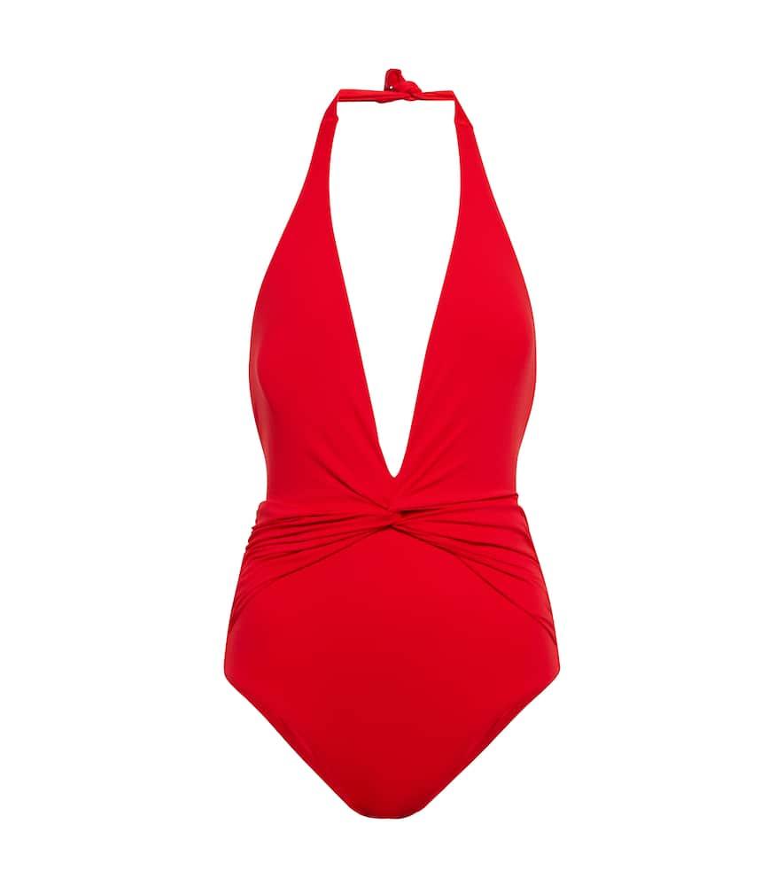 melissa odabash tahiti halterneck swimsuit