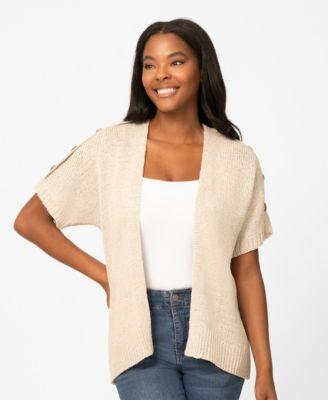 melissa paige womens button shoulder cardigan macys exclusive