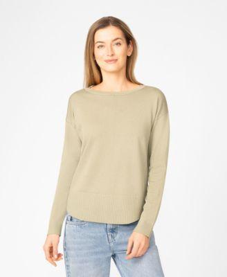 melissa paige womens round hem pull on sweater