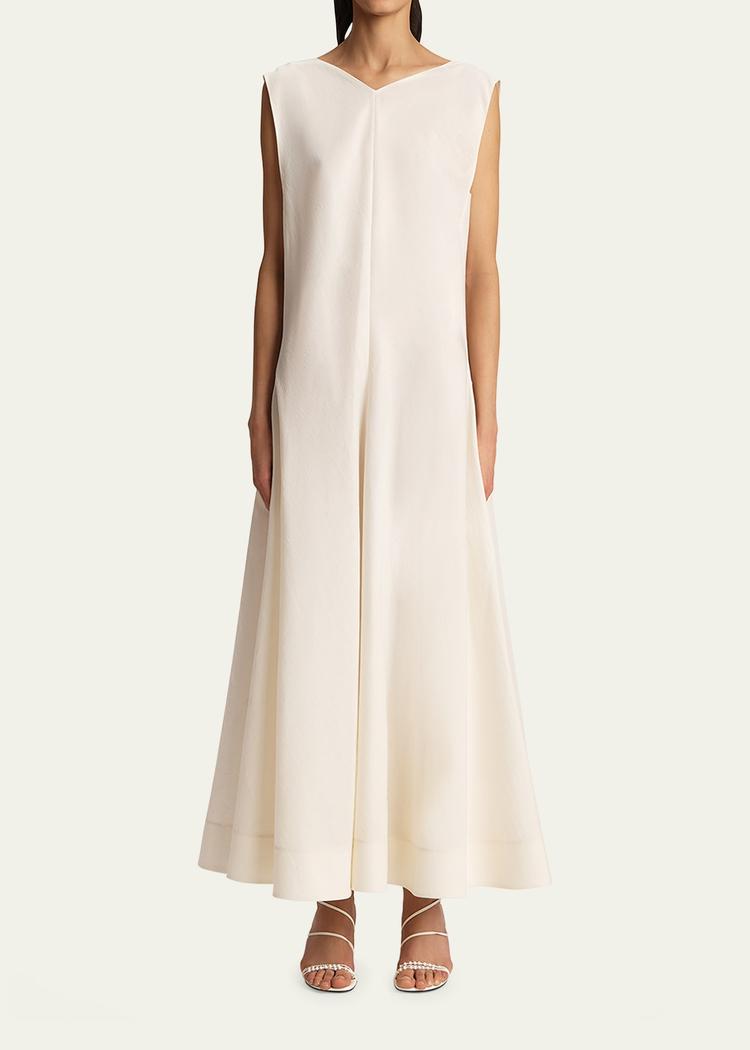 mellie open-back sleeveless a-line maxi dress