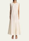 mellie open-back sleeveless a-line maxi dress