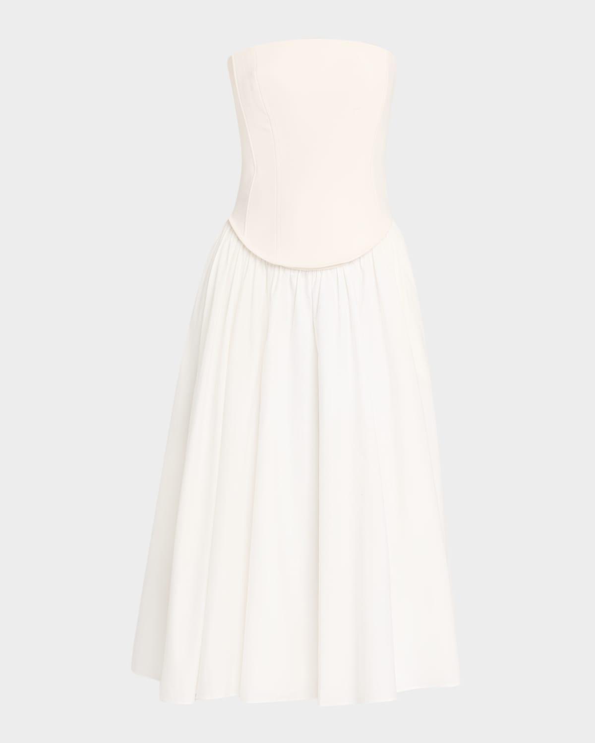 melody corset combo midi dress