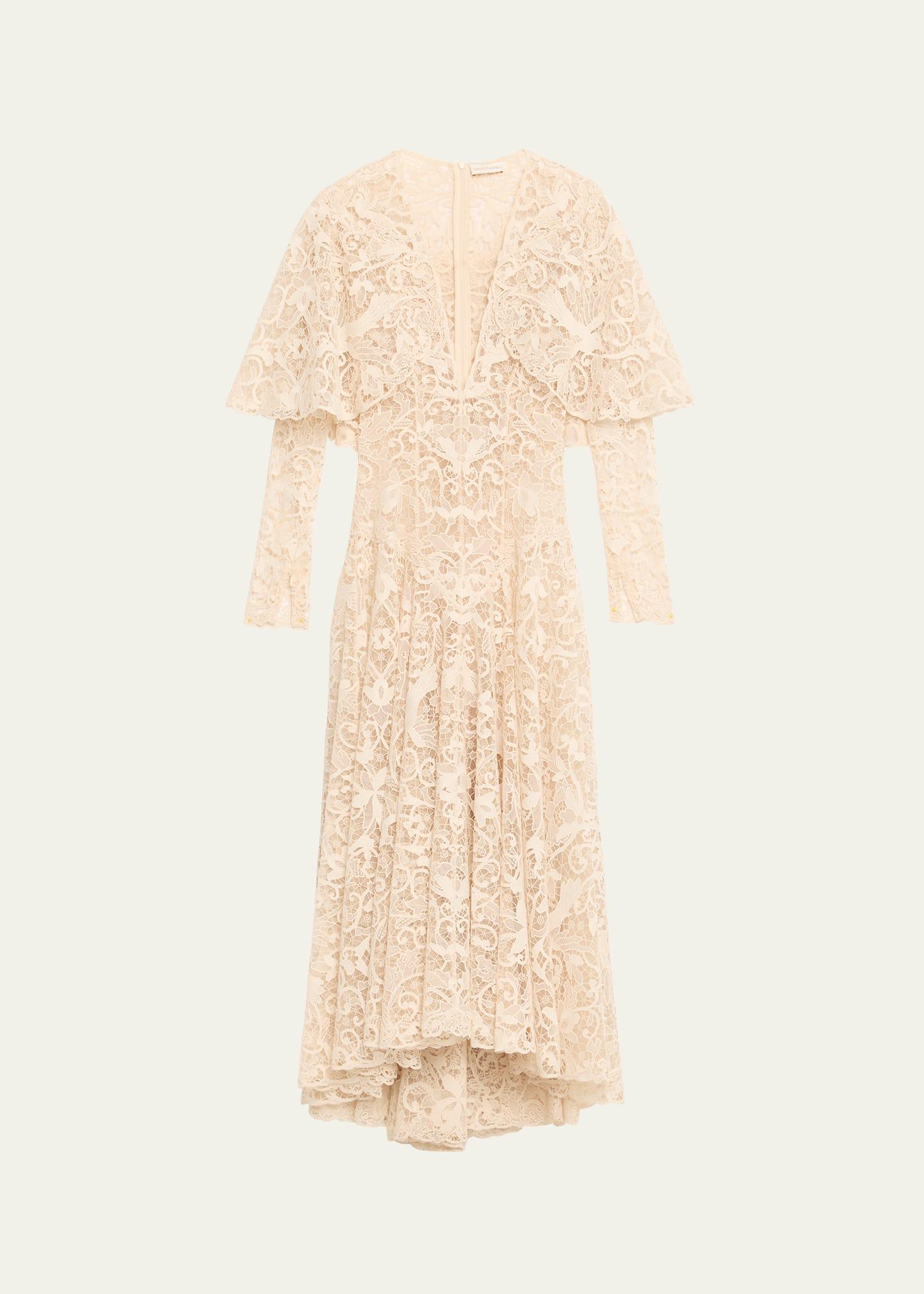 memento long-sleeve lace dress