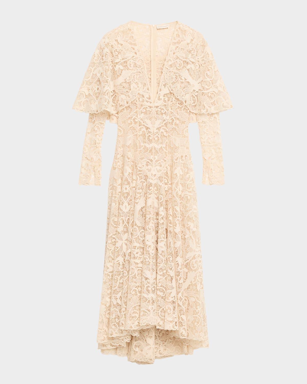 memento long-sleeve lace dress