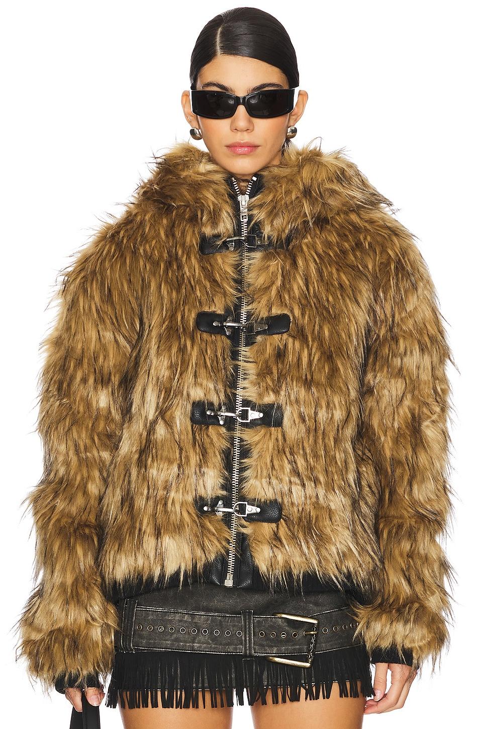mendoza faux fur jacket