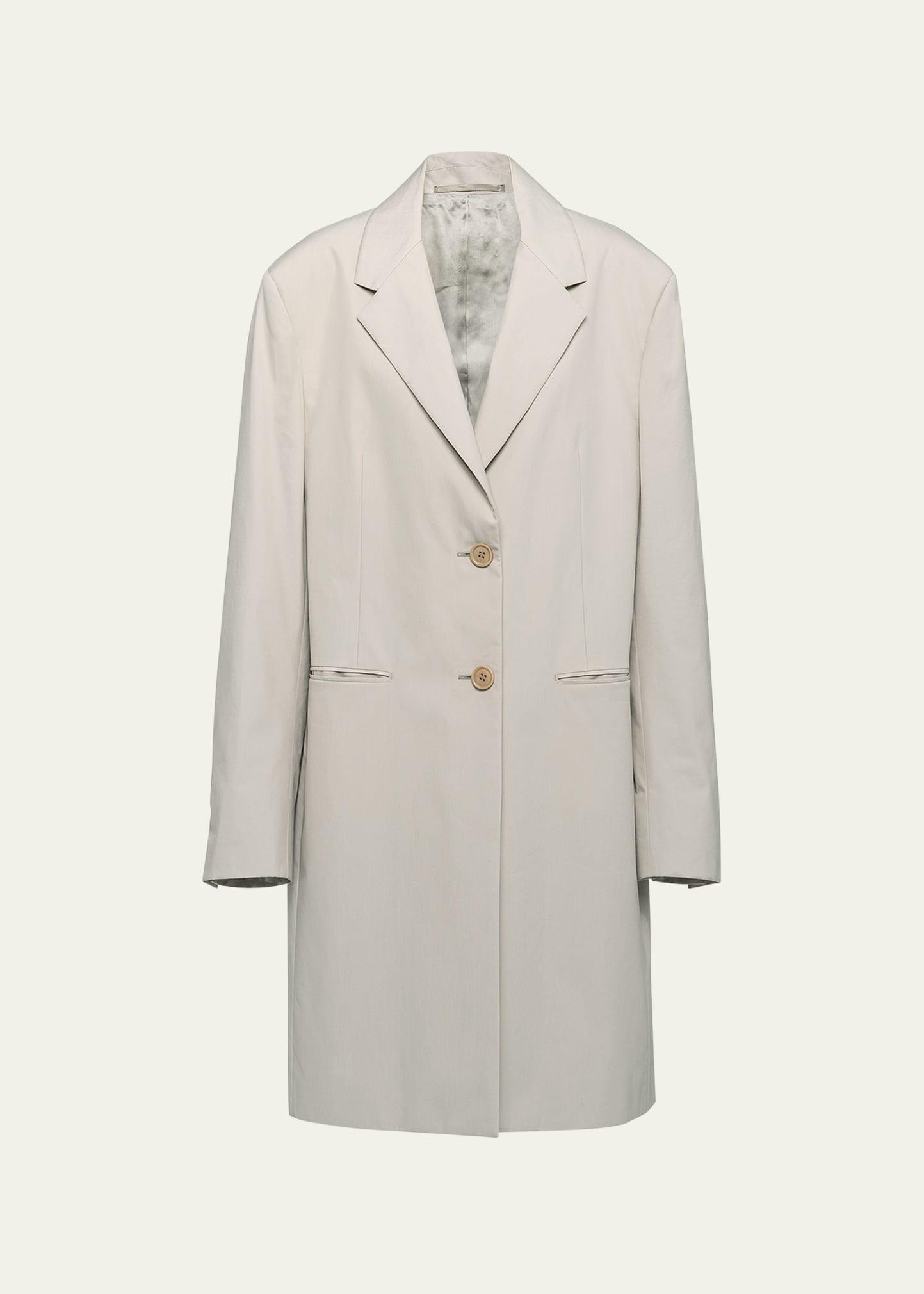 menswear fit panama cotton coat