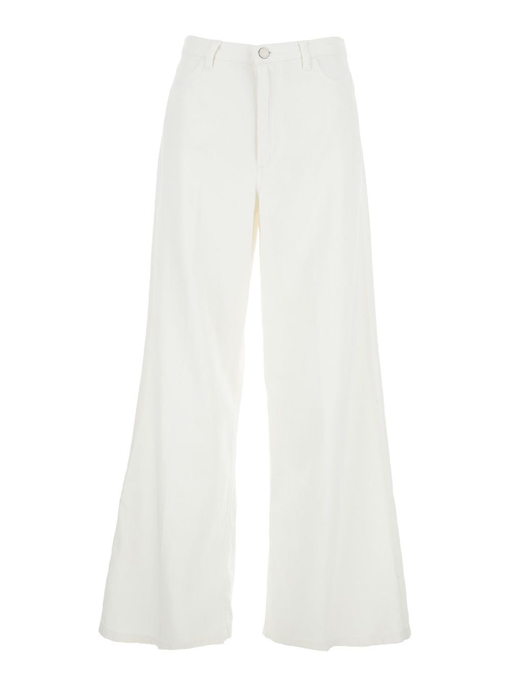 merci jeans bleach effect with five pockets in blue cotton for men