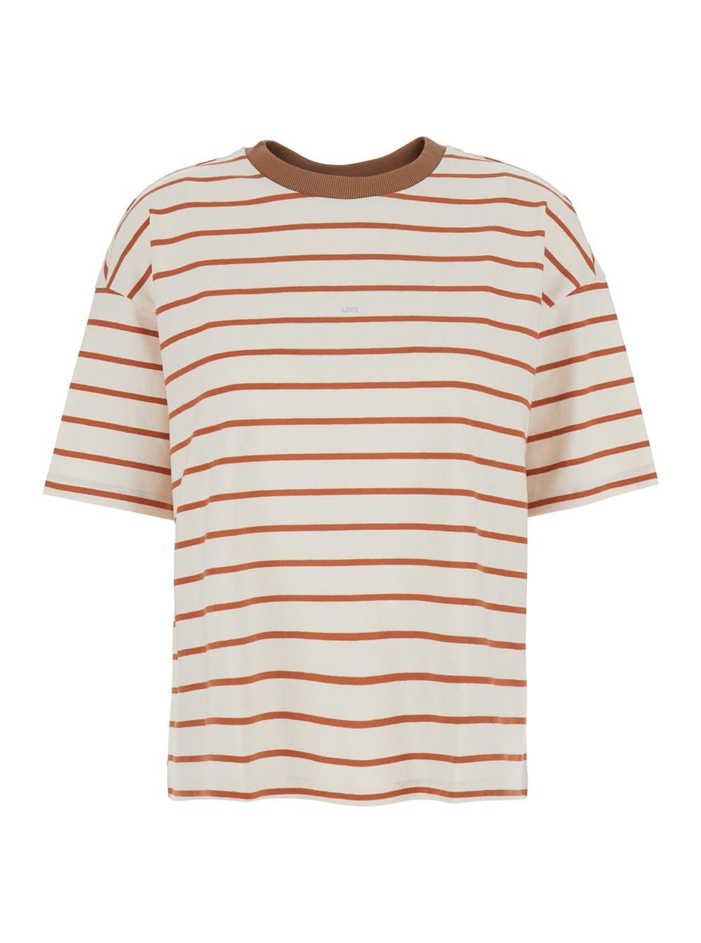 merci t-shirt white with round neck