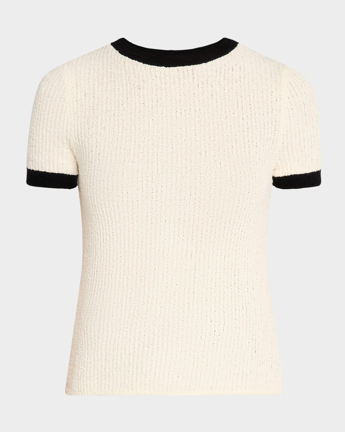 meredith knit short-sleeve top