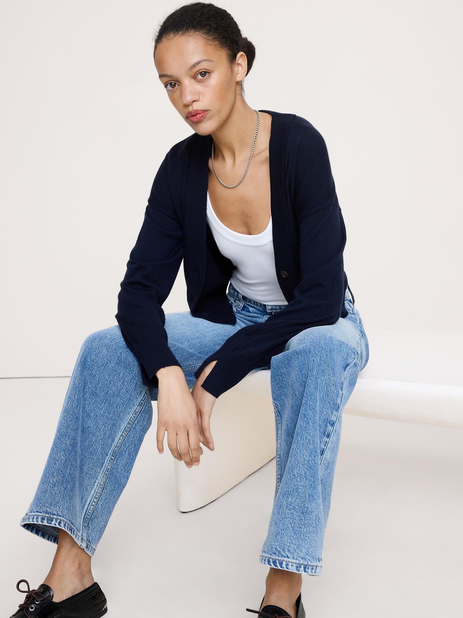 merino cardigan sweater