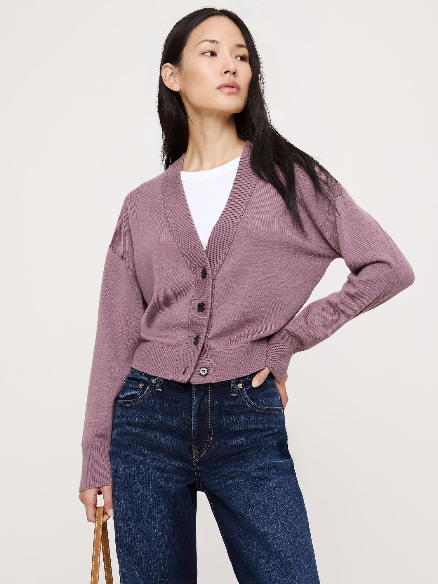 merino cardigan sweater