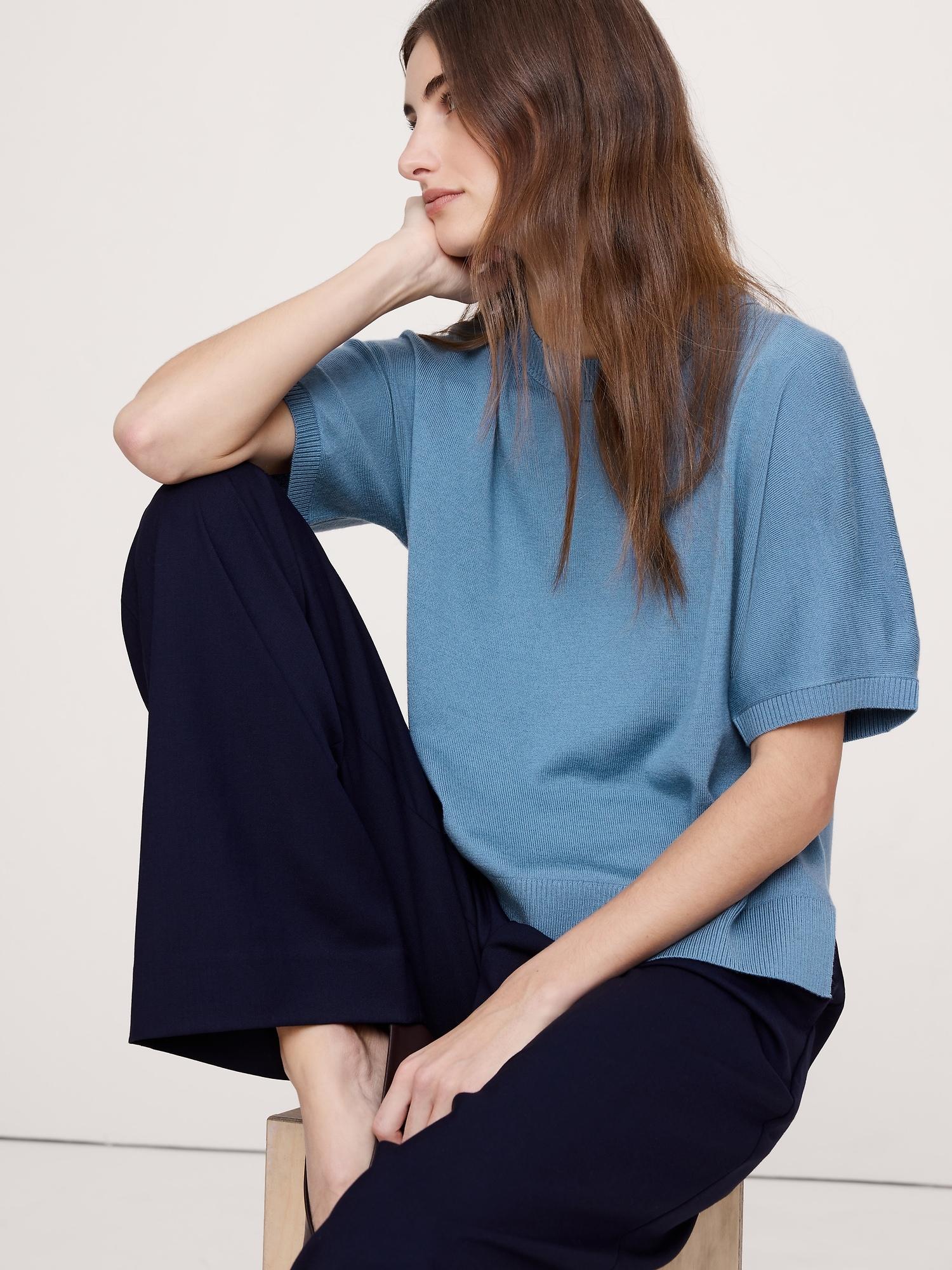 merino sweater tee