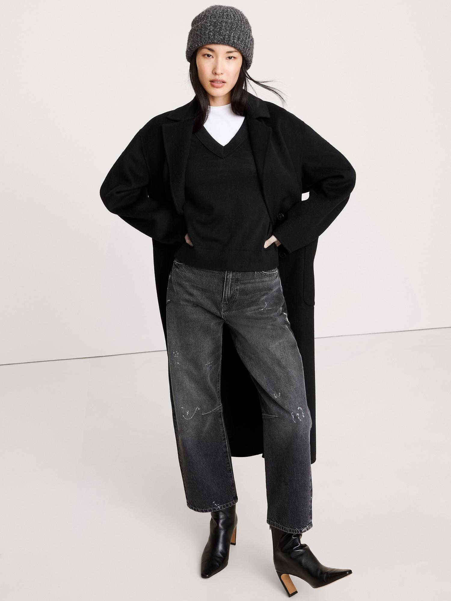 merino v-neck sweater