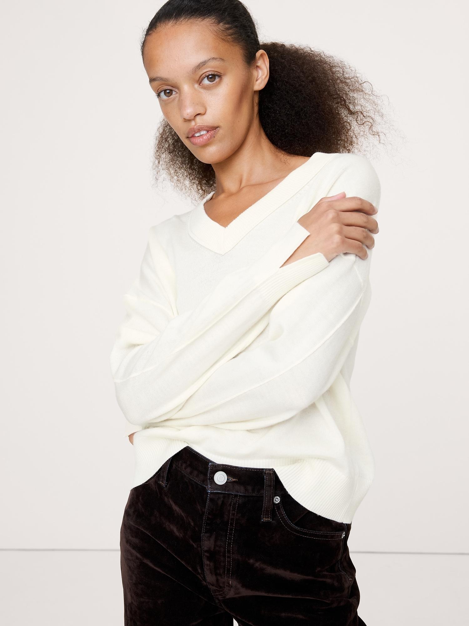 merino v-neck sweater