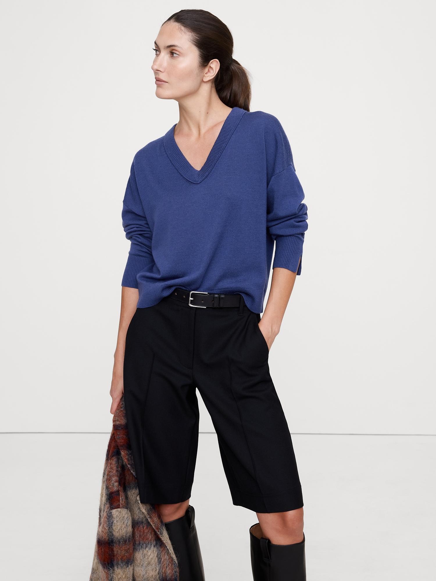 merino v-neck sweater