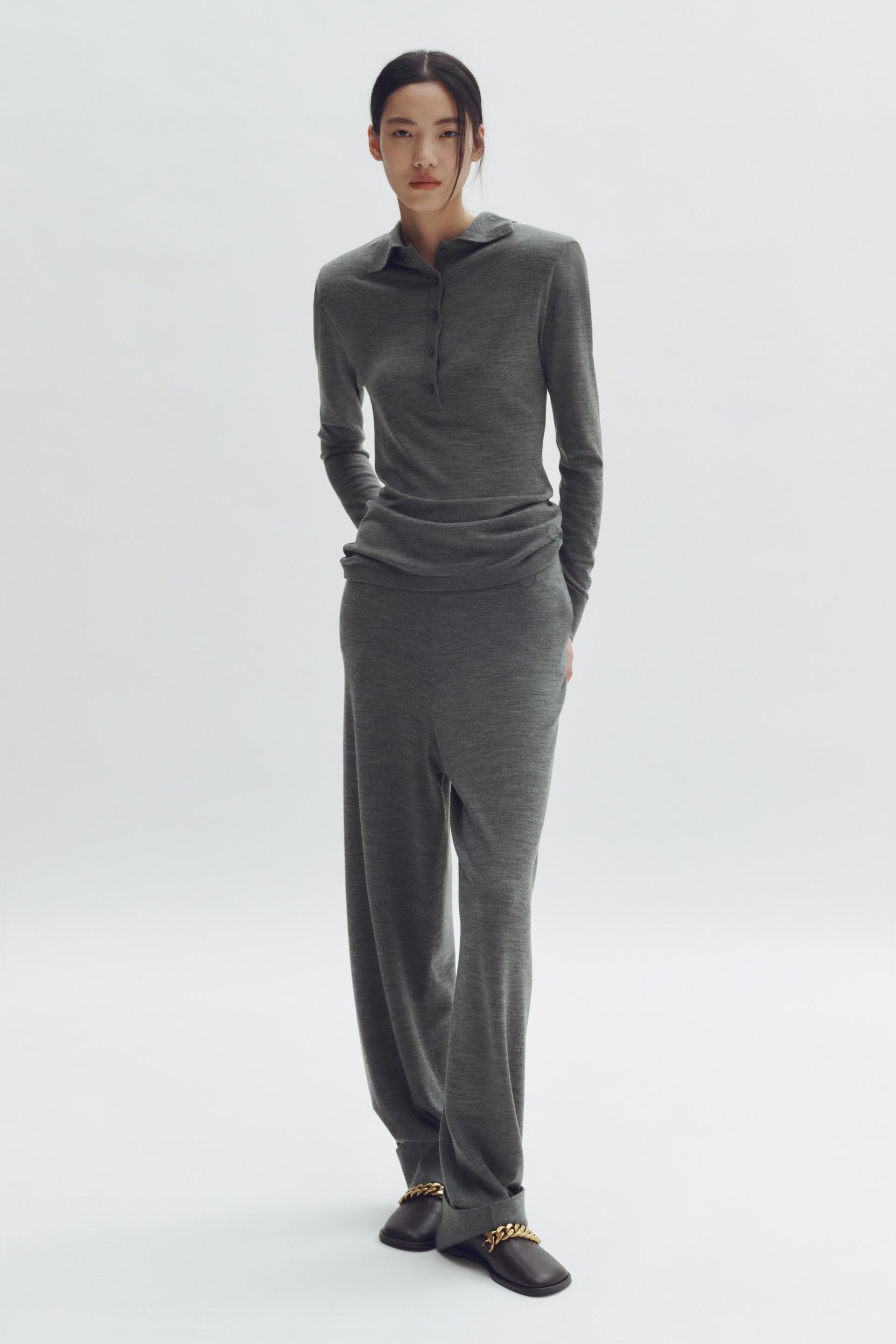 merino wool polo shirt