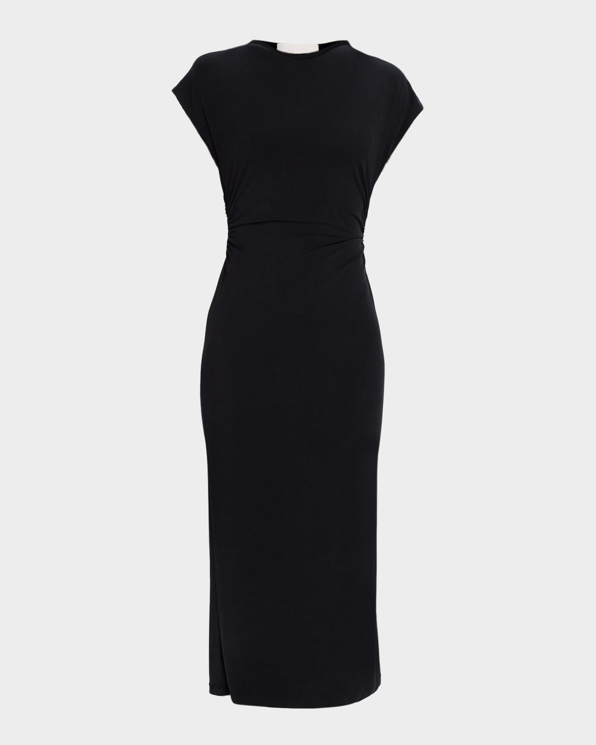 mesa slouchy mock-neck midi dress