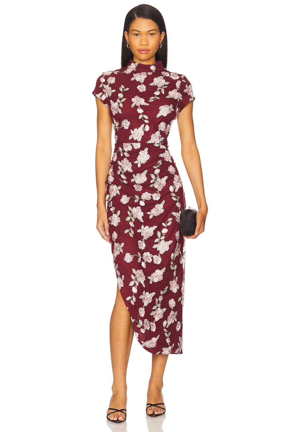 mesh asymmetric dress