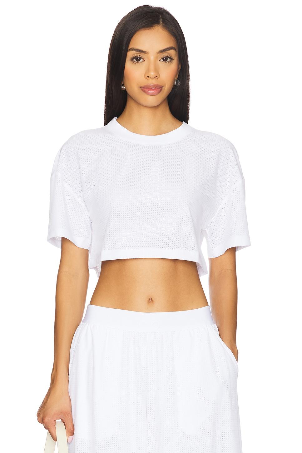 mesh cropped mirage tee