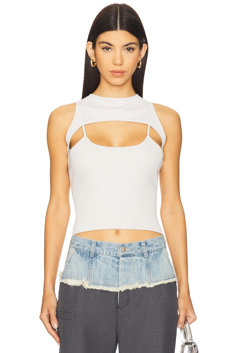 mesh harness tank top