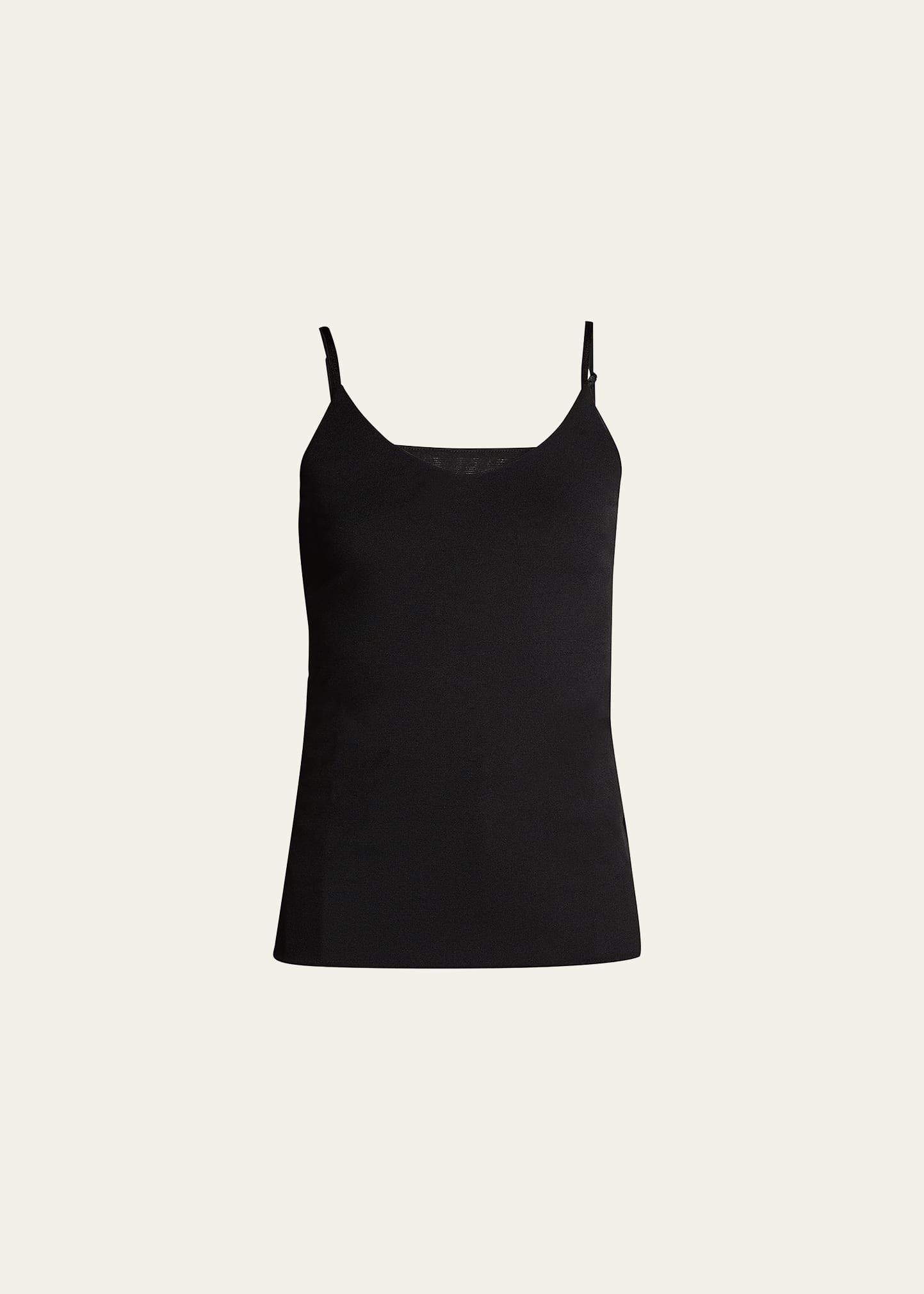 mesh jersey v-neck tank