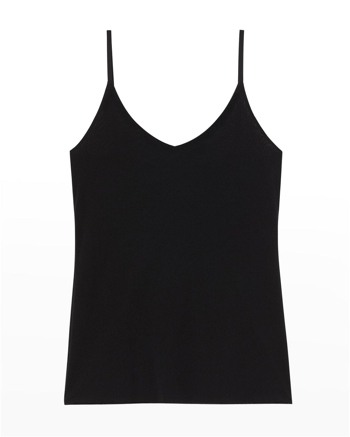 mesh jersey v-neck tank