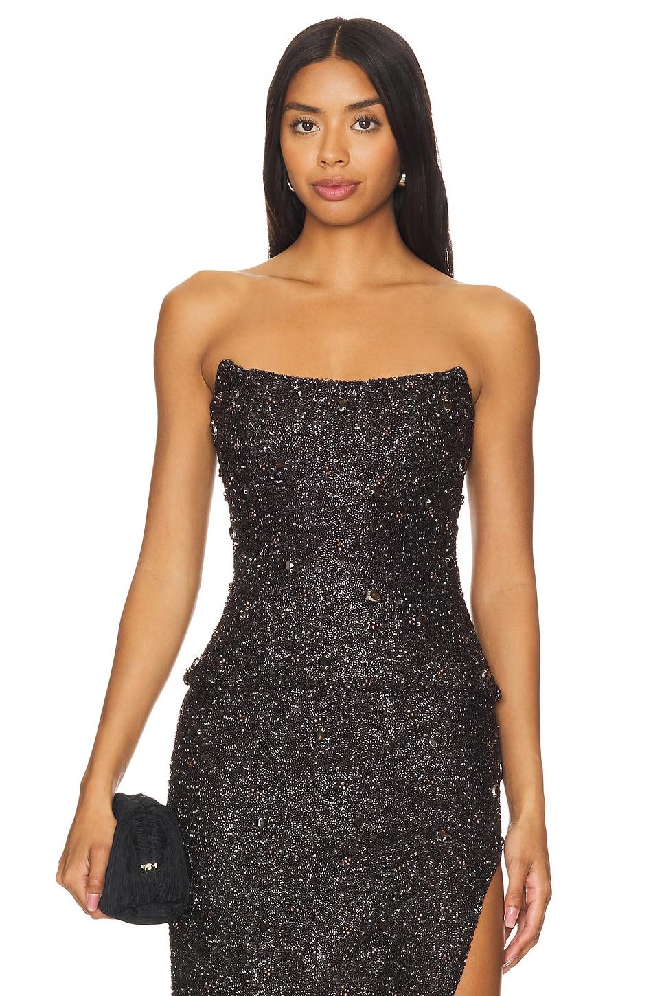 mesh strapless top