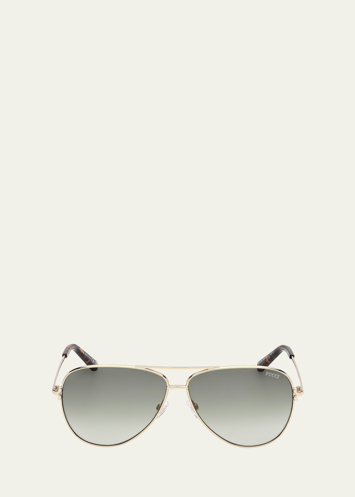 metal aviator sunglasses