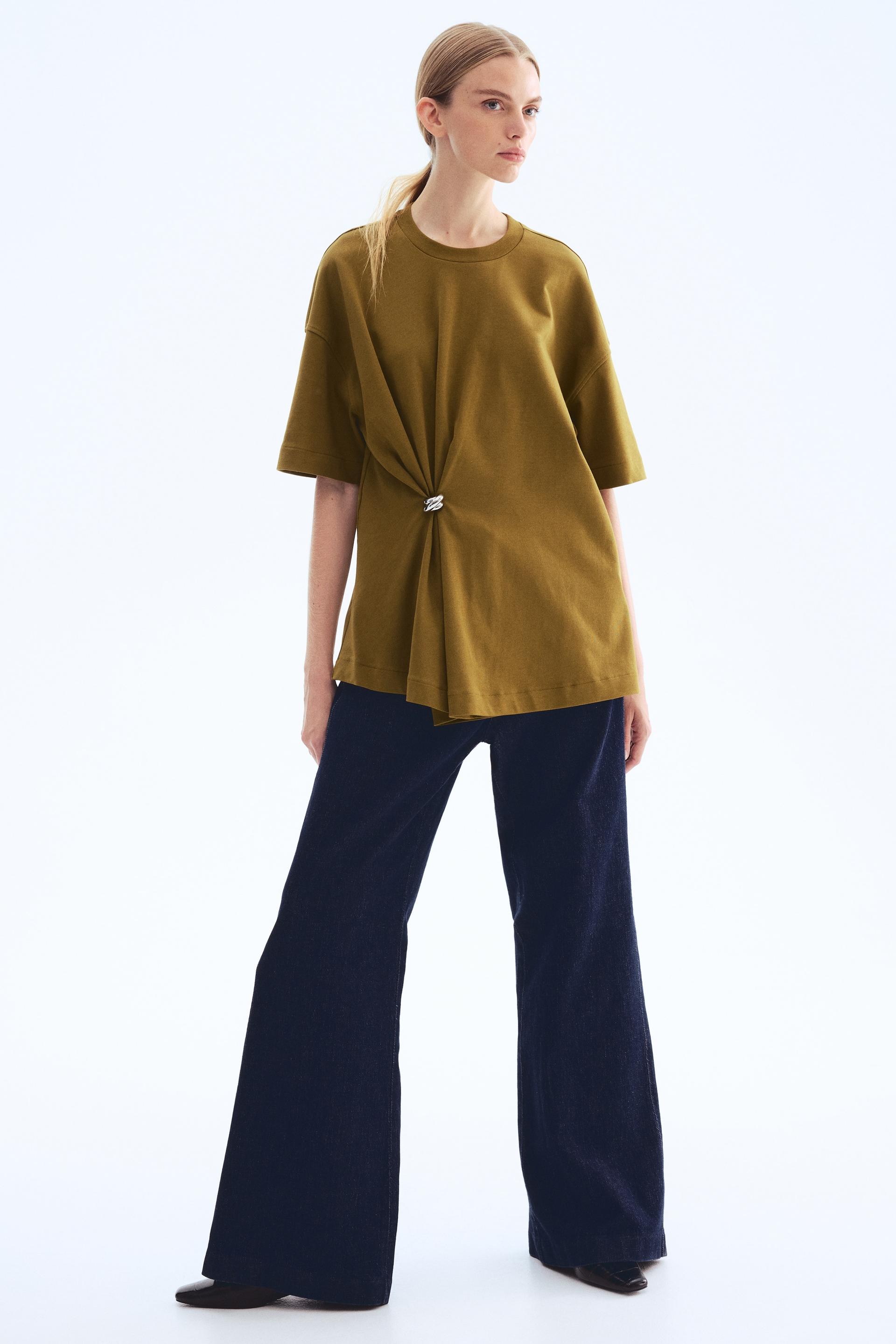 metal-detail t-shirt