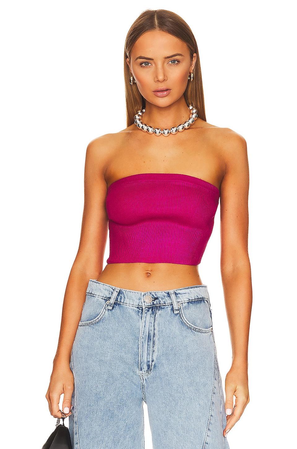 metallic coated tube top