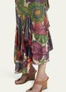 metallic printed sleeveless maxi dress